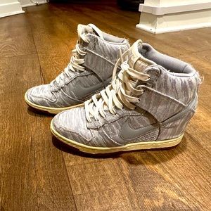 Nike Sky High Wedge high tops size 6